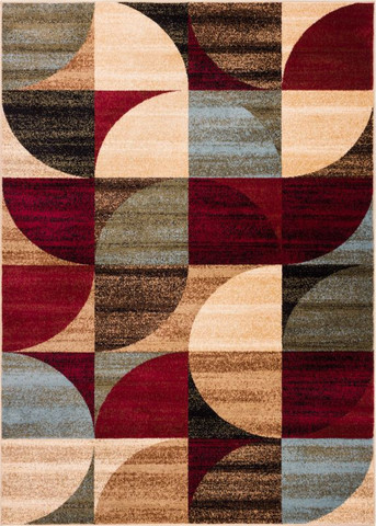 Barclay Bowery Art Decor Rug- Ivory - 3 ft. 11 in. x 5 ft. 3 in.