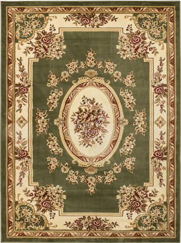 36358 Timeless Le Petit Palais Rug, Green - 9 ft. 2 in. x 12 ft. 6 in.