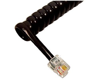 Picture of Cablesys GCHA444025FFB 25 ft. Handset Cord&#44; Flat Black