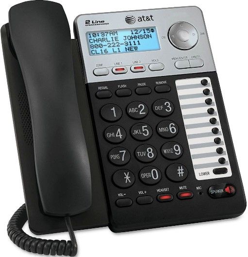 Picture of ATT-Vtech 80-8143-00 ML17929 Two-Line Corded Speakerphone