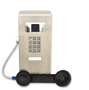 Picture of Ceeco SSW-321-F-M-ACH12 Strong And Compact Small Stainless Steel Surface Mount Wall Telephone