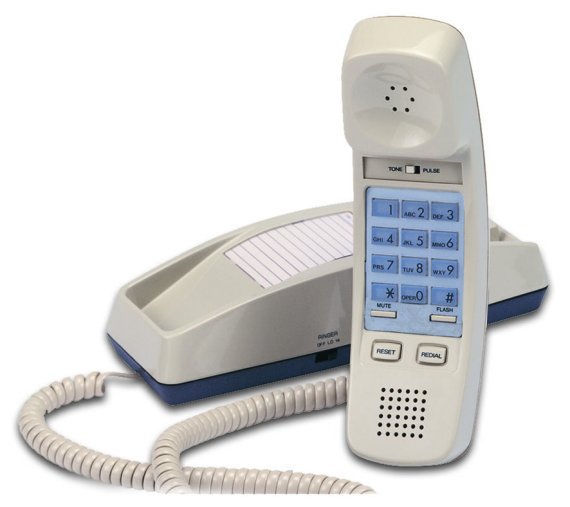 Picture of Cortelco 815047-VOE-21F Trendline Single-Line Corded Telephone in Red