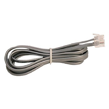 Picture of Curley Cord L7200-14W 4 Conductor Flat Line Cord&#44; Silver Satin
