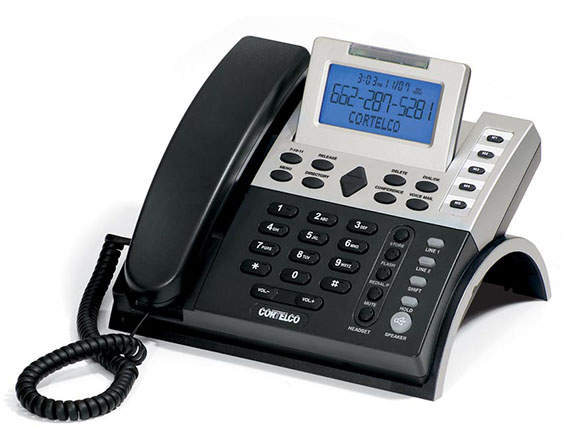 Picture of Cortelco 122000-TP2-27S Two-Line Caller Id Business Telephone