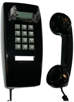 Picture of Cortelco 255400-VBA-20M Single-Line Wall Phone With Volume Control - Black