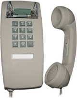 Picture of Cortelco 255409-VBA-20M Single-Line Wall Phone - Ivory