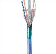 Hitachi Cable America 30233-8-BL3 4 Pair Plenum Supra 10g Enhanced Shielded CAT6A F - UTP Cable, Blue