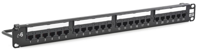 Picture of Hubbell HP624 24 Port Patch Panel Category 6&#44; Universal
