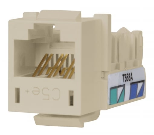 Speedgaina Category 5e Jack Universal Office White