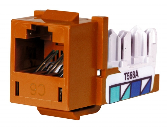 HXJ6OR Nextspeeda Category 6 Jack Universal Orange