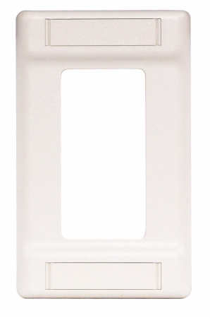 Picture of Hubbell IFP126W 1 Gang Wall Plate Cover Loads Up To 6 Port-Label Field&#44; White