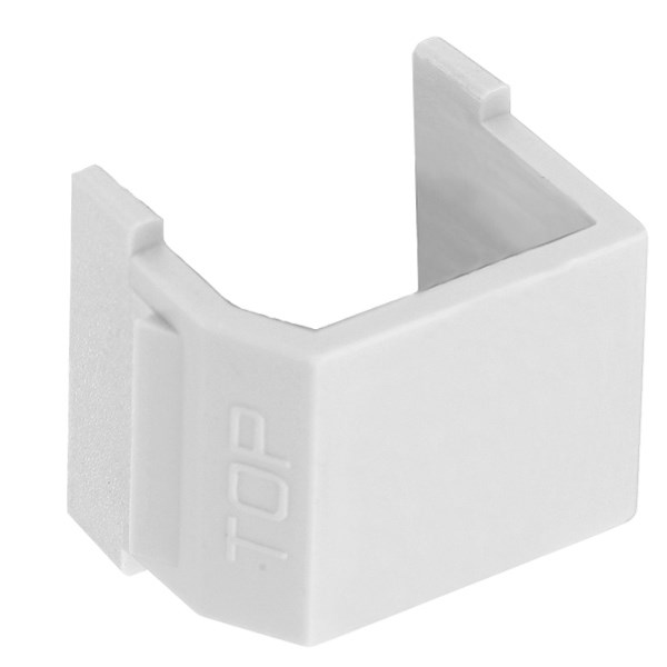 SFSBW10 AV Connector - Smooth Blank- White