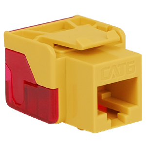 Cat 6 Ez Modular Connector- Yellow