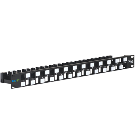 Picture of ICC IC107PPU6A Cat 6a Utp Blank Patch Panel 24-Port&#44; 1 Rms