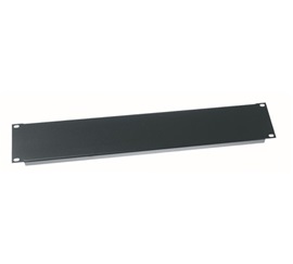 Blank Panel, 2 Rack Unit Steel, Flanged, 12 Pieces