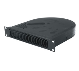 HR-QBP-1 Quiet Blower Panel - Black Powder Coat - 1U - 50 CFM - Efficient Cooling