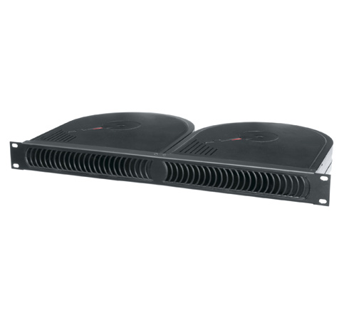 IQBP-2 Quiet Blower Panel - Black - 1U - Includes Thermostatic Controller