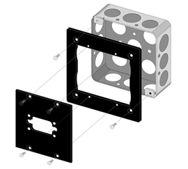 Picture of Middle Atlantic Products UCP-ADP Adapter&#44; 1900 Electrical Box