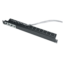 Products UNI-1-C Universal Connector Panel, 1 Rack Unit with Cable Shelf