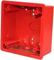 4 in. Deep Red Backbox - Red - 4 in.