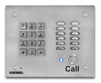VoIP Stainless Steel Entry Phone With Built-In Keypad And Entry System