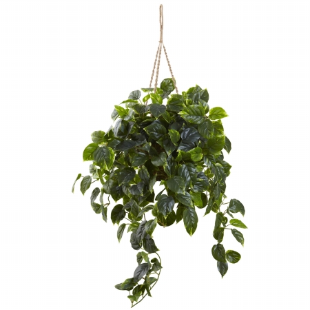 Picture of Nearly Natural 6844 Pothos Hanging Basket UV Resistant - Indoor & Outdoor