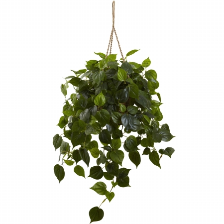 Picture of Nearly Natural 6853 Philodendron Hanging Basket UV Resistant - Indoor & Outdoor