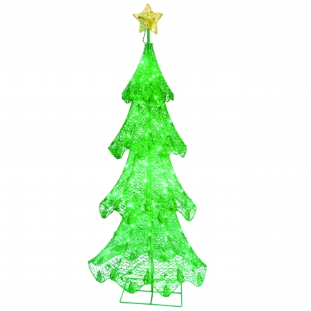 National Tree 60 Inch Green Tree with 120 Green LED Lights (DF-120019U)