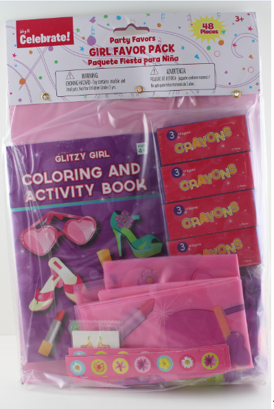 Picture of Accellorize 92206 Girl Party Favor Pack - 48 Piece