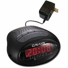 Picture of Craig CR45329B Dual Digital Alarm Clock With Pll AM & FM Radio - Black