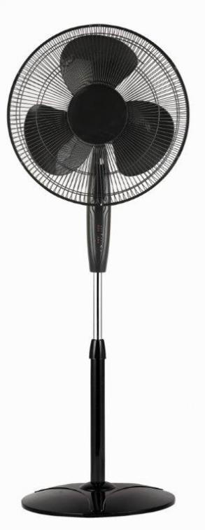 Picture of Optimus F1872 Black Fan Oscillating Stand Remote - 18 in.