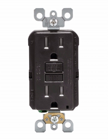 Leviton Mfg R05-Gftr1-0Ke 15A Tamper-Resistant - Black