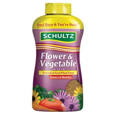 Fertilizer SPF48300 Schultz Flower & Vegetable Plant Food Extend Feed, 2 lbs.