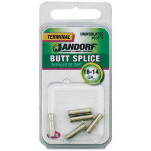 Specialty Hardw 60857 Butt Splice Terminal - Uninsulated, 16-14 ga.