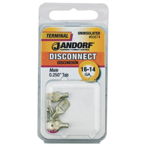 Specialty Hardw 60874 Disconnect Male Uninsulated Teminal - 0.25 Tab
