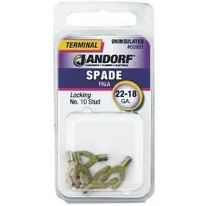 Specialty Hardw 60981 Unisulated Spade Terminal - 22-18 ga., 10 in. Stud
