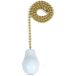 Picture of Jandorf Specialty Hardw 60319 12 in. Ceiling Fan Pull Chain With White Wooden Knob