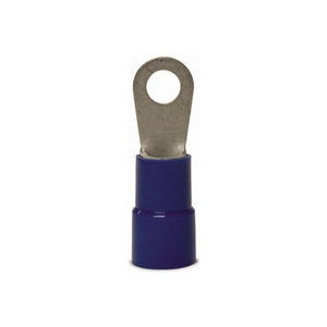 Bender 14-095 6 AWG Vinyl-Insulated Ring Terminal - Blue