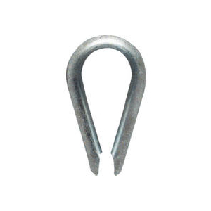 Hardware N176-792 0.12 in. Zinc Plated Rope Thimble