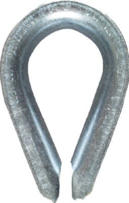 Hardware N176-842 0.5 in. Zinc Plated Rope Thimble