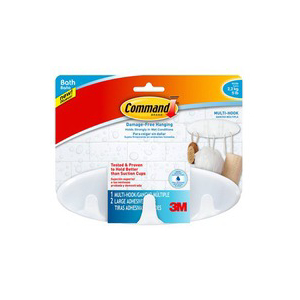 Picture of 3M BATH21-ES Large Multi-Hook with Water-Resistant Strips 5 lbs.