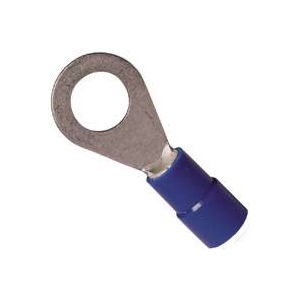 Gardner Bender 20-103 Ring Terminal - Blue - 16-14 AWG - Pack of 10 - Vinyl Insulated