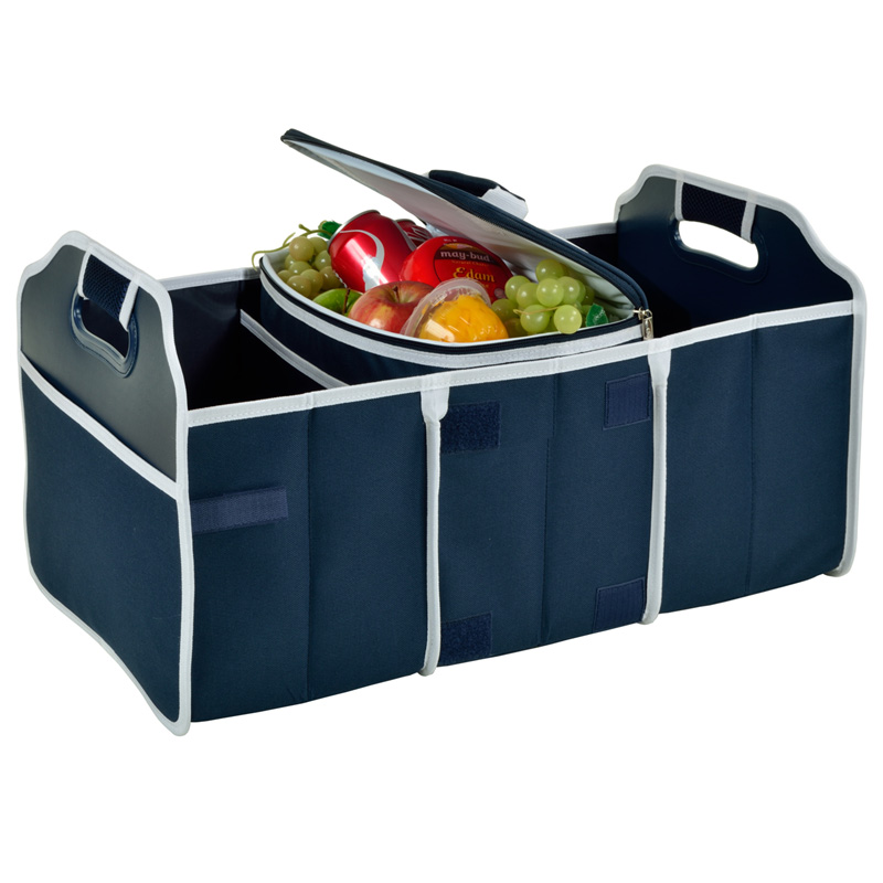 Picture of Picnicat Ascot 8014-BLB Trunk Organizer And Cooler Set - Navy