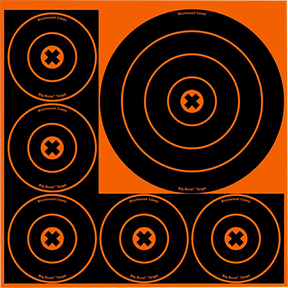 32106 Big Burst Bulls-eye Targets, 8 & 4 in.