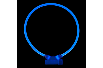 Picture of Red Dingo LT-ZZ-DB-LG Lumitube Illuminated Dog Safety Collar&#44; Bright Blue - Large To XL