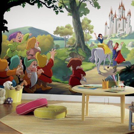 Picture of Roommates JL1377M 6 x 10.5 ft. Disney Princess Snow White - Happily Ever After XL Chair Rail Prepasted Mural
