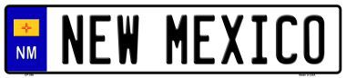 New Mexico Novelty Metal European License Plate Tag EP-099