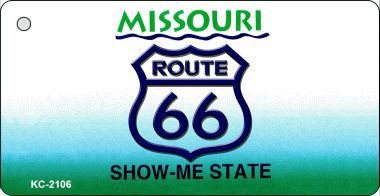 KC-2106 Missouri Shield Route 66 Novelty Key Chain