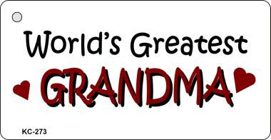 Worlds Greatest Grandma Novelty Key Chain