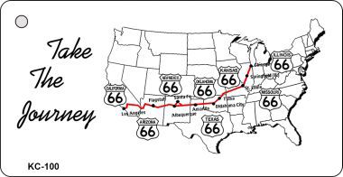 KC-100 Take Journey Route 66 Novelty Key Chain